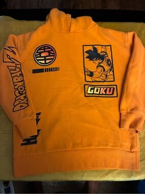 Goku Graphic Orange Hoodie
